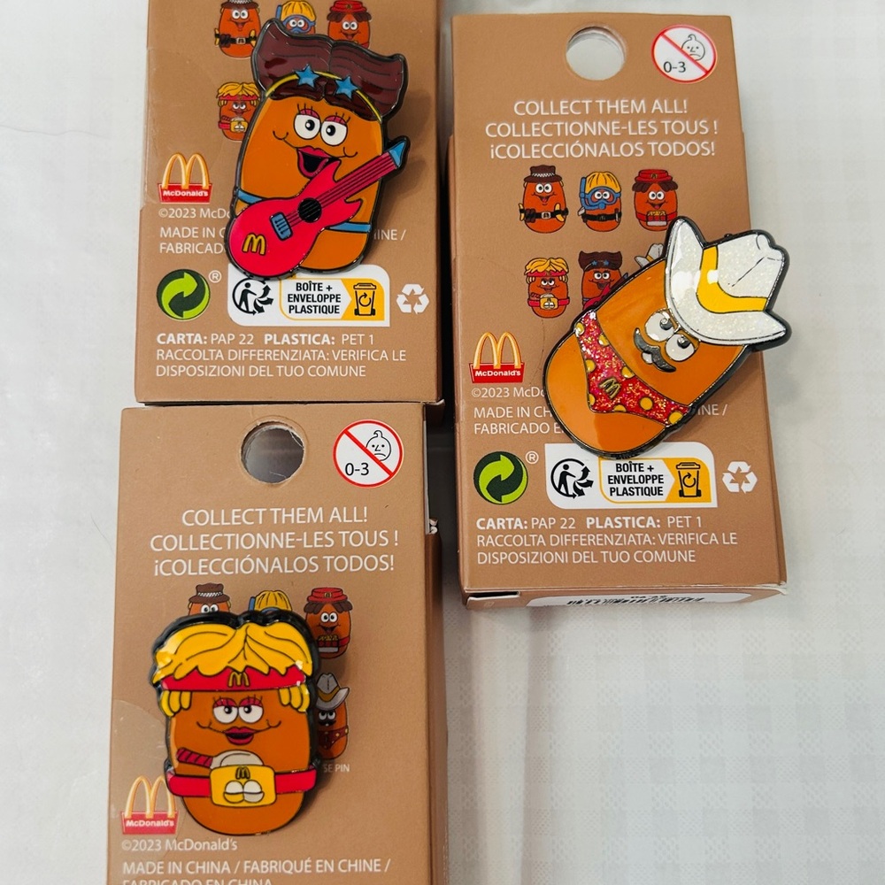 Hot Topic McDonald's Character Pins -